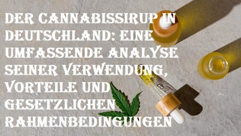 Cannabissirup in Deutschland